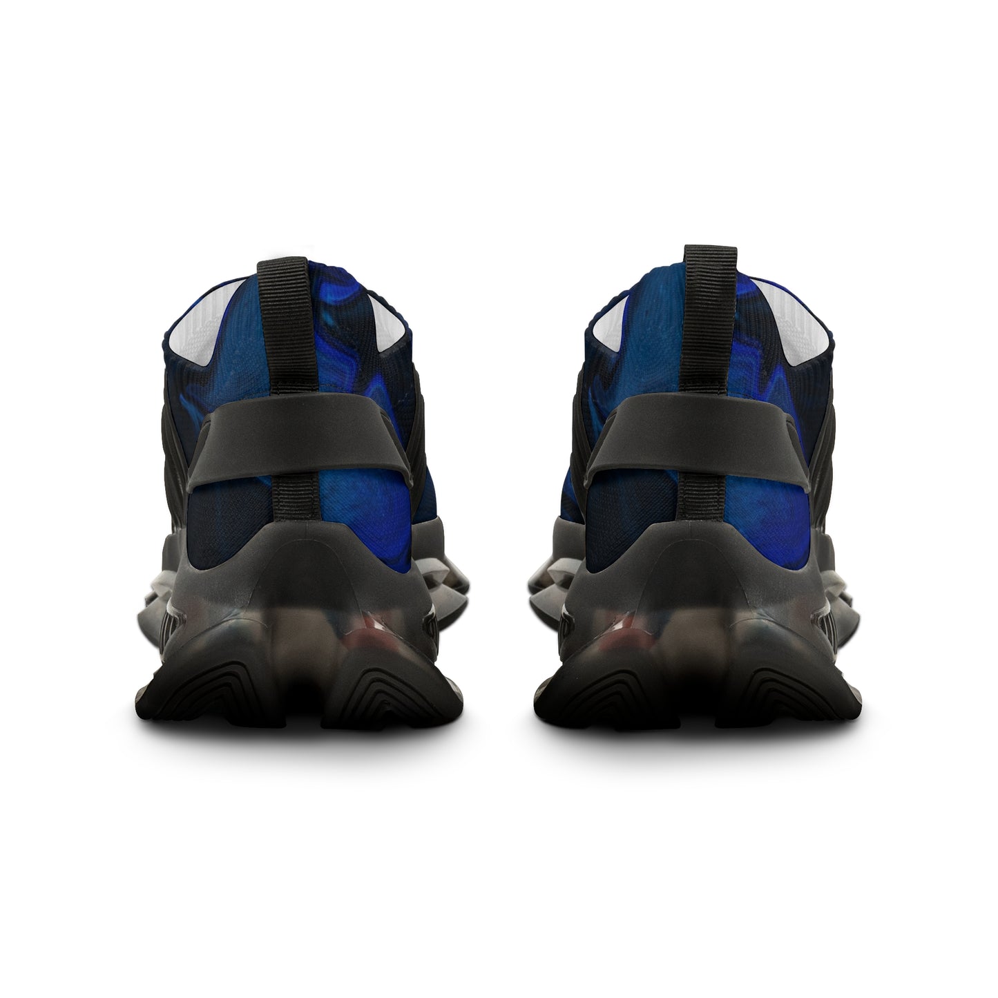 Ultralight Men's Mesh Sneakers - Stylish Blue Wave Design for All-Day Comfort
